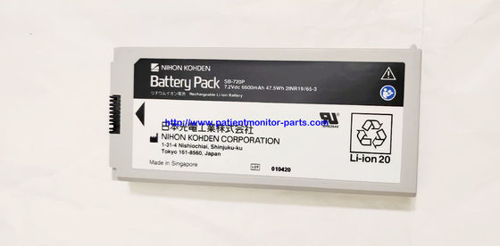 NIHON KOHDEN Monitor de doentes Bateria original SB-720P 7.2 V 6600 Mah 47.5Wh 21NR19/65-3
