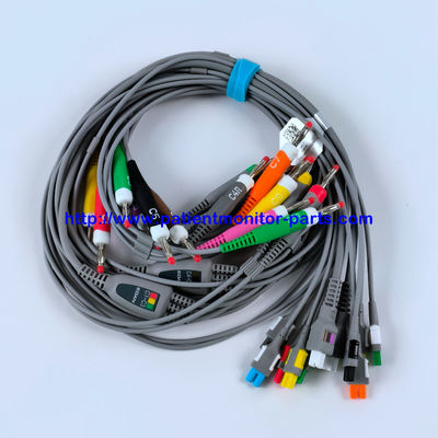 EDAN ECG CABLE 18-Lead 4MM Banana IEC Reutilizável REF EL16DIB181 IPN 01.57.471394