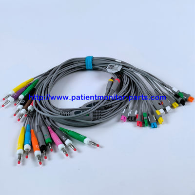 EDAN ECG CABLE 18-Lead 4MM Banana IEC Reutilizável REF EL16DIB181 IPN 01.57.471394