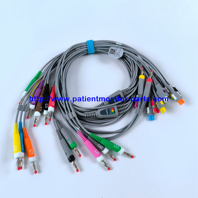 EDAN ECG CABLE 18-Lead 4MM Banana IEC Reutilizável REF EL16DIB181 IPN 01.57.471394