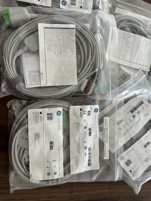 GE Leadwire And Trunk Cable REF: 5831398 ECG 3 LEAD CABLE UNDETACHABLE GRABBER AHA 4.7M 15FT