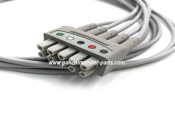 Multi-Link ECG Leadwire Grouped Set, 5 Lead Grabber AHA 74CM / 29IN PN 412681-001