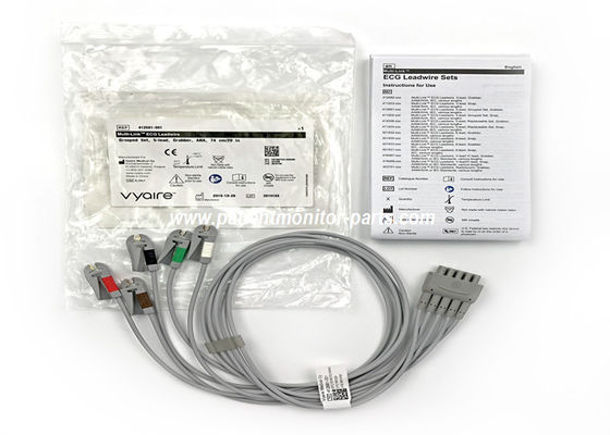 Multi-Link ECG Leadwire Grouped Set, 5 Lead Grabber AHA 74CM / 29IN PN 412681-001