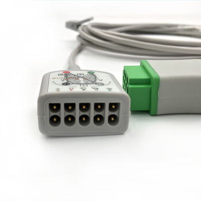 GE Ref:2017003-001 Cable de cuidados de ECG multi-link,3/5 -Lead,AHA 3.6M / 12FT