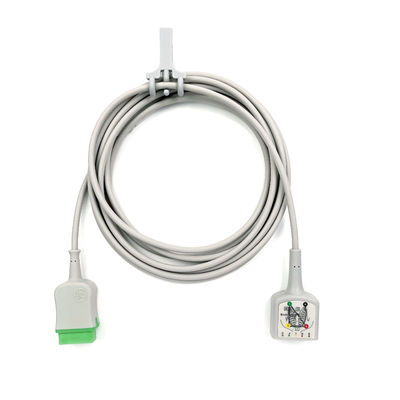 GE Ref:2106305-003 ECG Trunk Cable 3/5 de chumbo IEC,3.6m/12ft