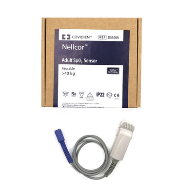 NELLOR REF DS100A Sensor de SpO2 para adultos Reutilizável com mais de 40 kg Tecnologia OxiMax