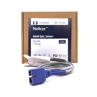 NELLOR REF DS100A Sensor de SpO2 para adultos Reutilizável com mais de 40 kg Tecnologia OxiMax