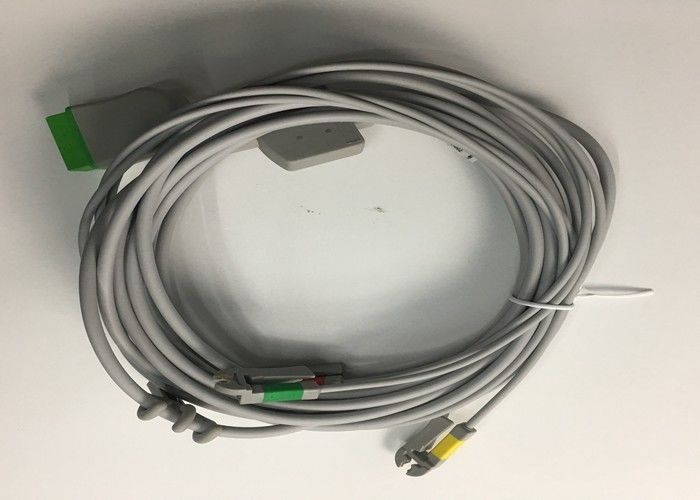 Múlti-link ECG peças de substituição cabo 3 Lead com integrado Grabber Lead Wire 3.6M