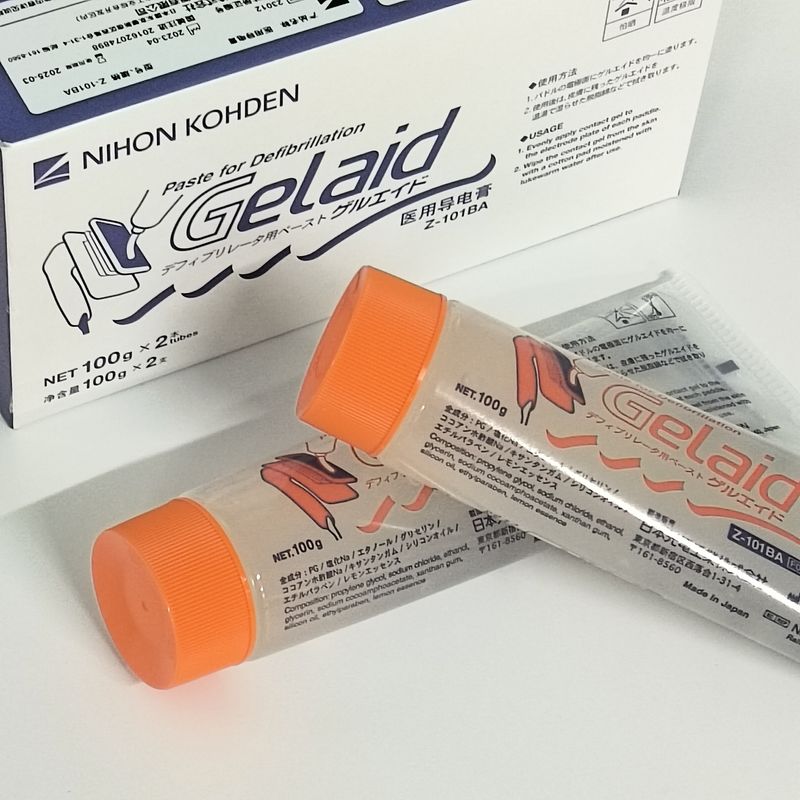 Nihon Kohden Japão Desfibrilador Fotoelétrico Paste Condutor Médico 100G Duas Caixas Z-101