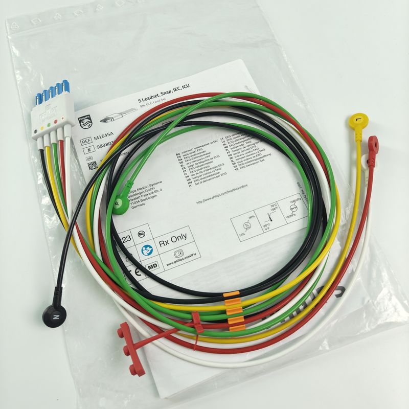 PHILIP Monitor do Paciente CBL 5 Original Ledset Snap IEC ICU REF M1645A 989803145001