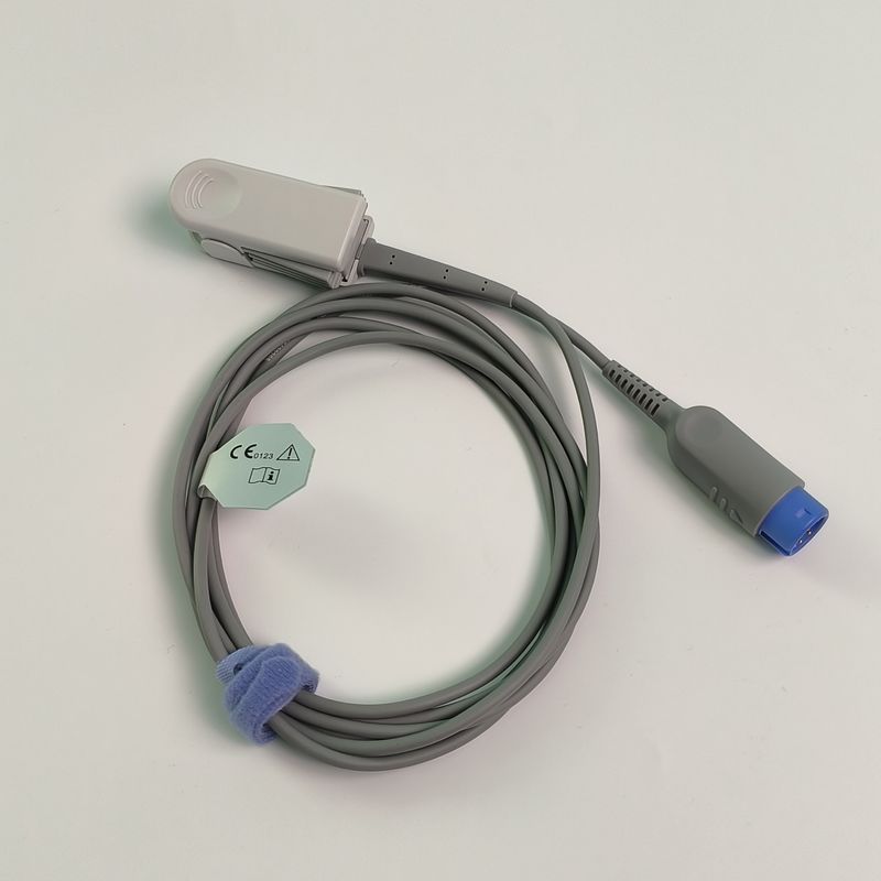 Sete Agulhas Finger Clip Integrado Sonda de Oxigénio Sangue Sensor de Oxigénio Sangue Adulto 2,5M Reutilizável REF SH1