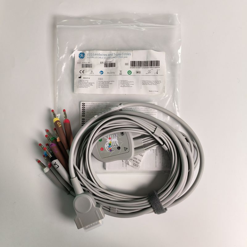 Máquina de eletrocardiograma integrada 12 fio de chumbo 15 pin cabeça de banana 4.0 Guia de peito 3.2M