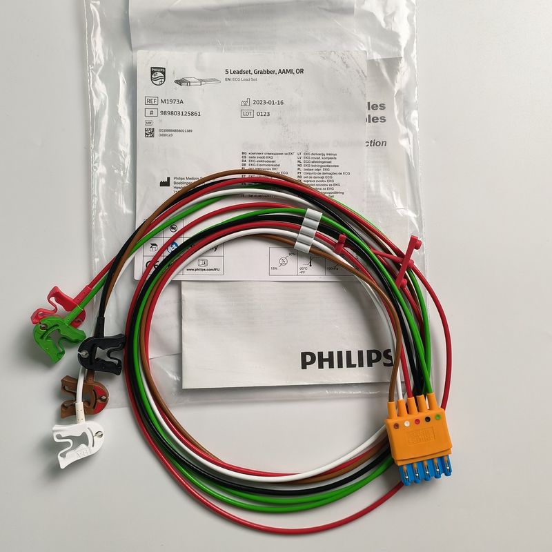 PHILIP Original CBL 5 Leadset, Grabber, AAMI, OR. Referência M1973A Ou 989803125861