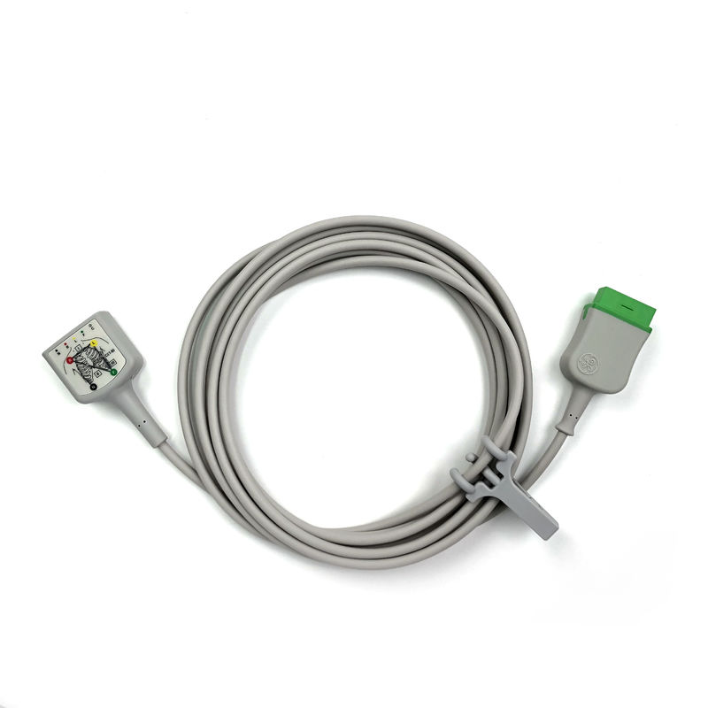 GE Ref:2106305-003 ECG Trunk Cable 3/5 de chumbo IEC,3.6m/12ft
